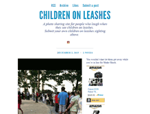 Tablet Screenshot of childrenonleashes.com